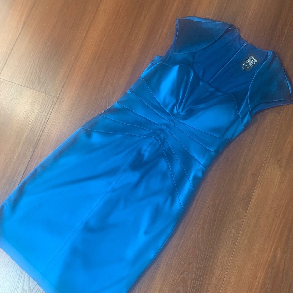 Royal Blue Satin Dress